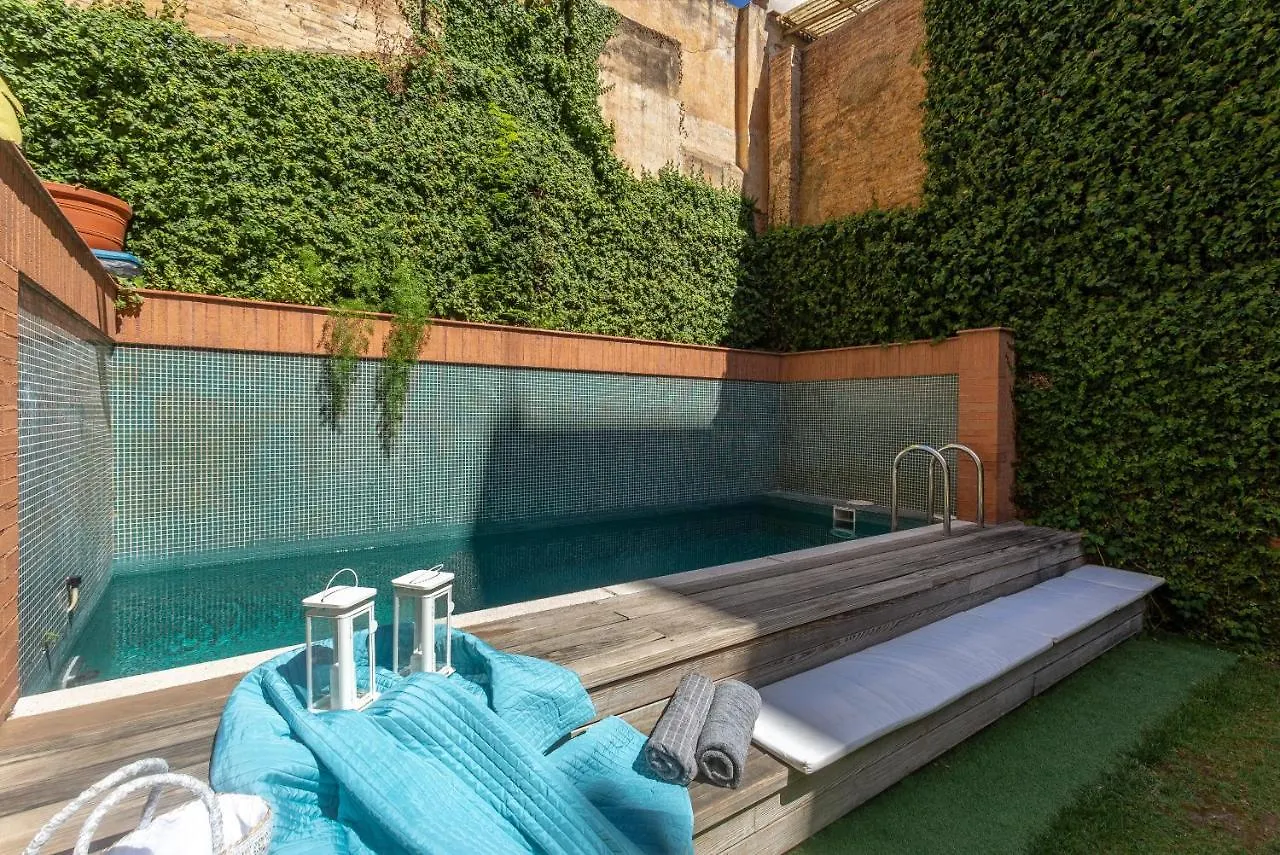 ברצלונה City Center Private Zen House With Pool, Garden 0*,